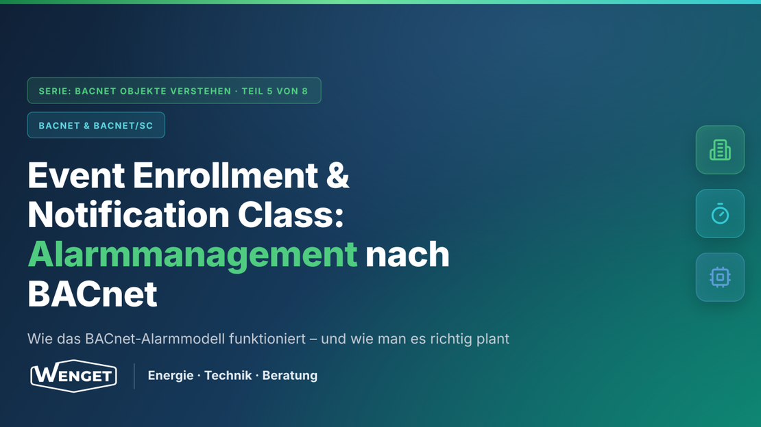 BACnet Alarmmanagement: Event Enrollment und Notification Class