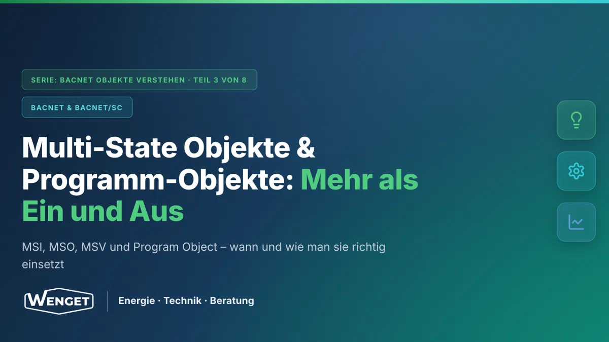 BACnet Multi-State und Program-Objekte richtig einordnen