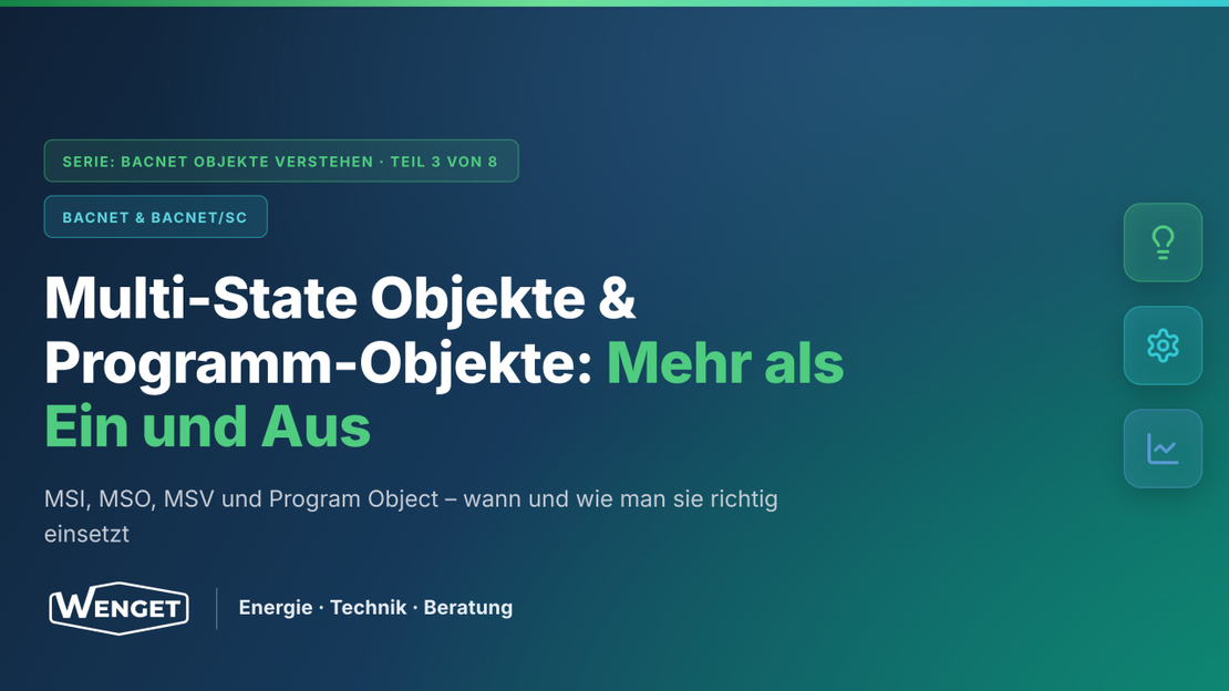 BACnet Multi-State und Program-Objekte richtig einordnen
