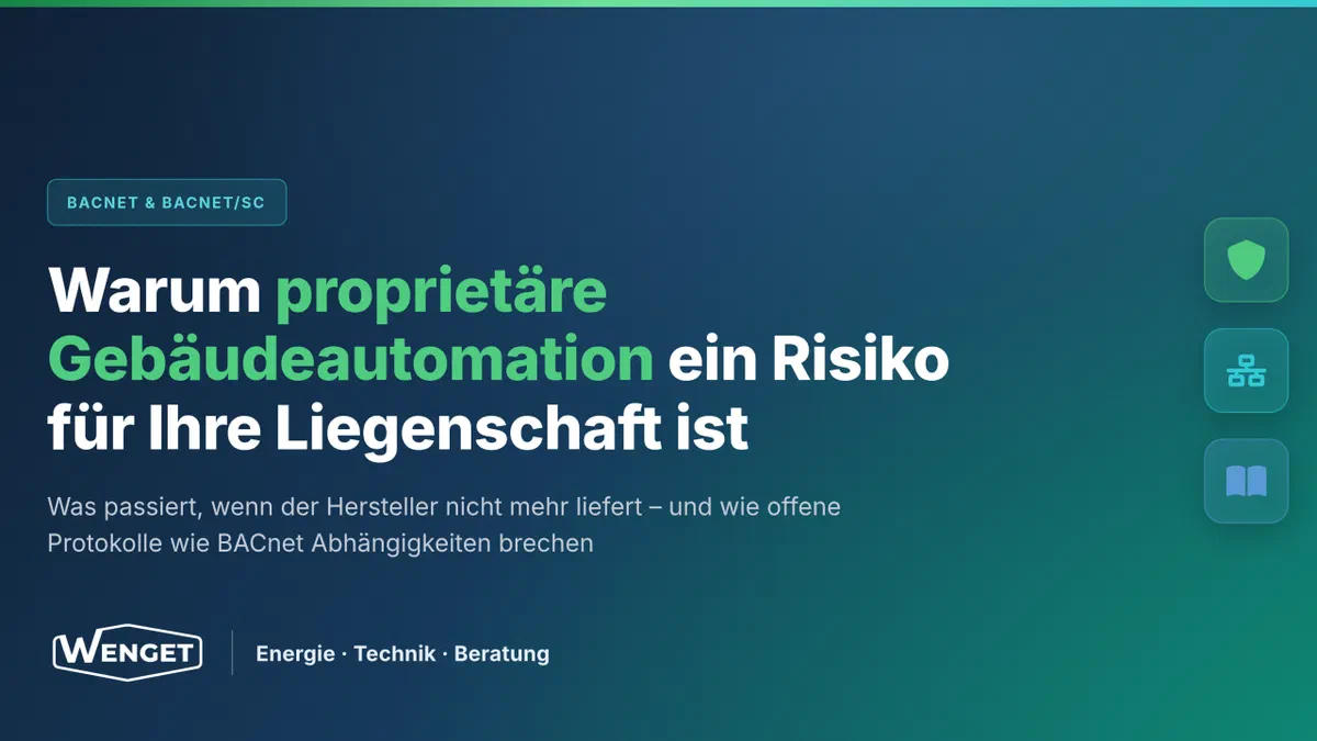 Warum proprietäre Gebäudeautomation für Liegenschaften zum Risiko wird