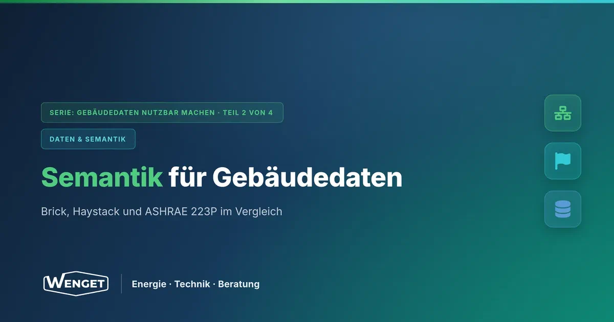 Brick und Haystack: Semantische Modelle für Gebäudedaten einfach erklärt