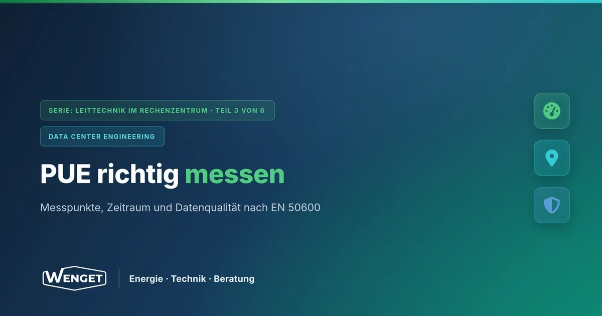PUE richtig messen nach EN 50600