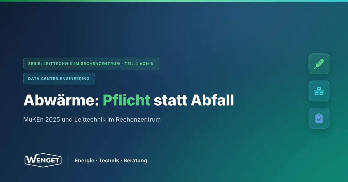 Abwärme aus dem Rechenzentrum nach MuKEn Art. 1.18