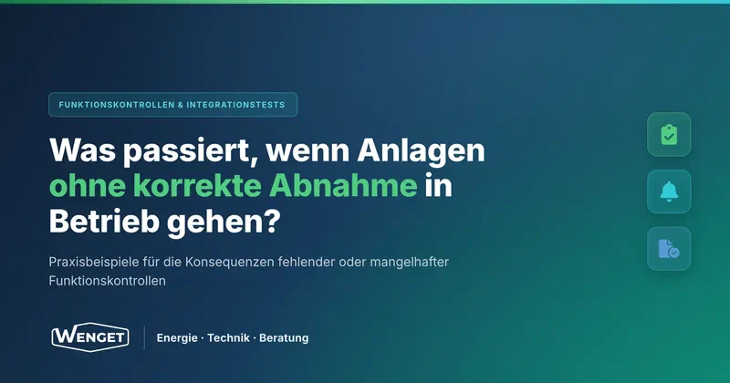 Was passiert, wenn Anlagen ohne korrekte Abnahme in Betrieb gehen?