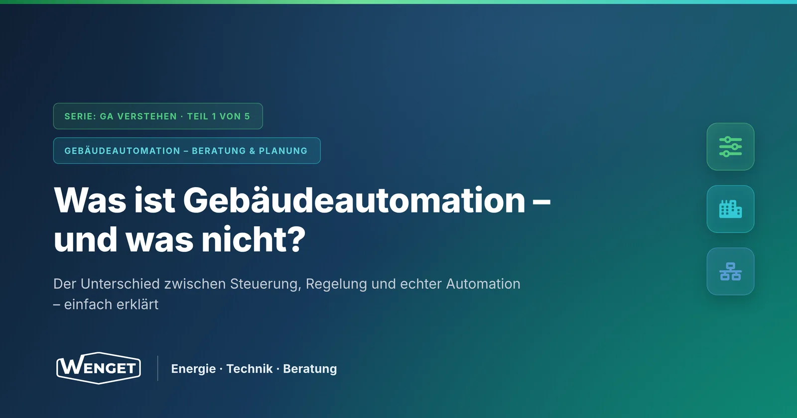 Was ist Gebäudeautomation, und was nicht?