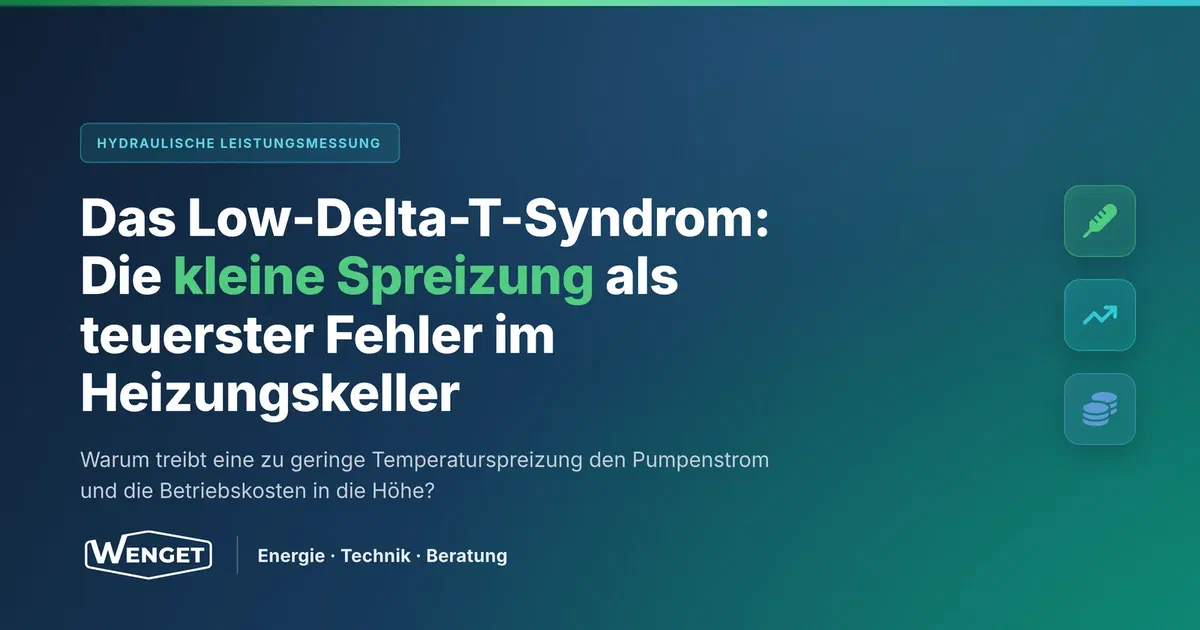 Das Low-Delta-T-Syndrom: Die kleine Spreizung als teuerster Fehler im Heizungskeller