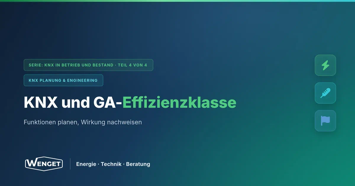 Raumautomation mit KNX nach EN ISO 52120