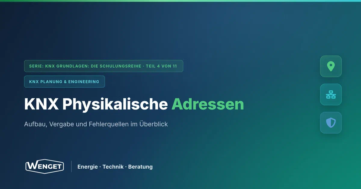 Physikalische Adressen: Jeder Teilnehmer hat seinen Platz