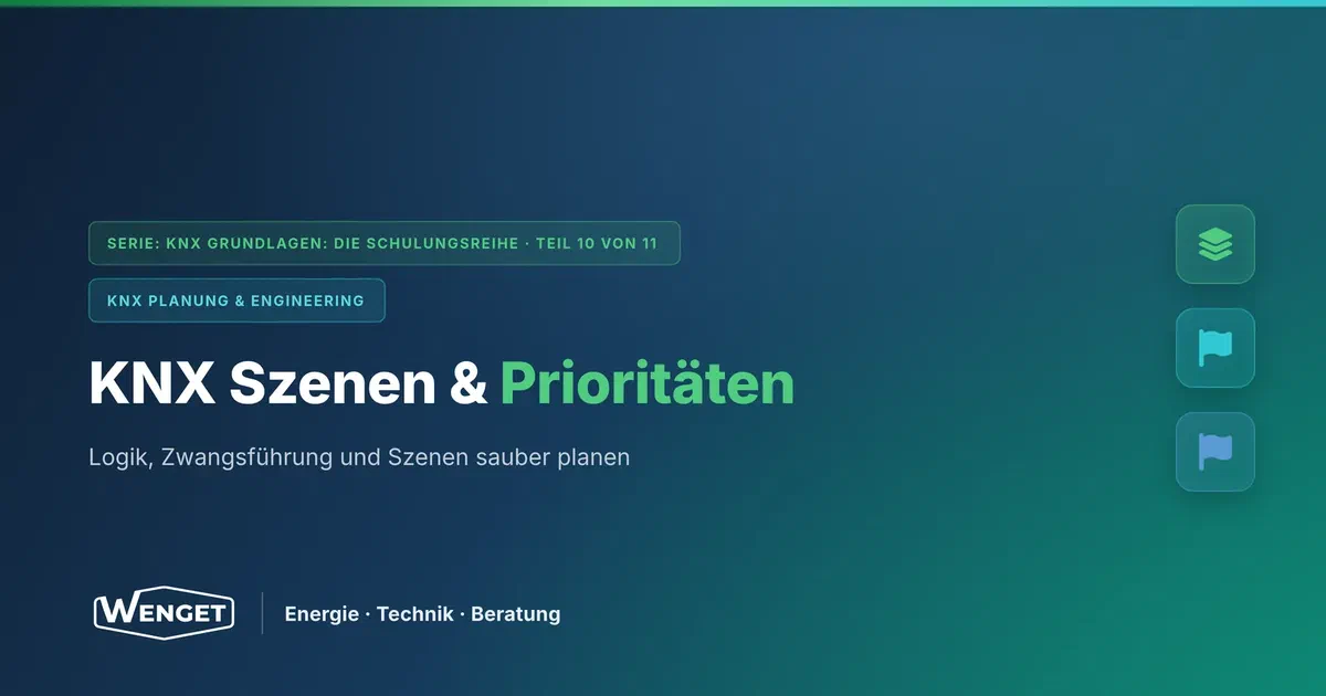 Sonderfunktionen: Szenen, Zentralbefehle, Logik und Prioritäten