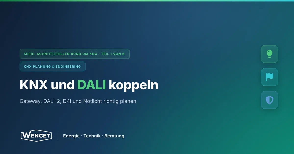 KNX und DALI: Beleuchtung sauber koppeln