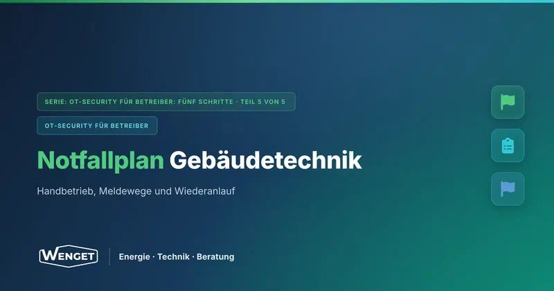 Wenn es doch passiert: Der Notfallplan für die Gebäudetechnik