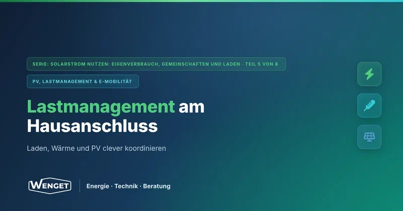 Lastmanagement: Mehr Ladepunkte und Wärmepumpen am gleichen Hausanschluss