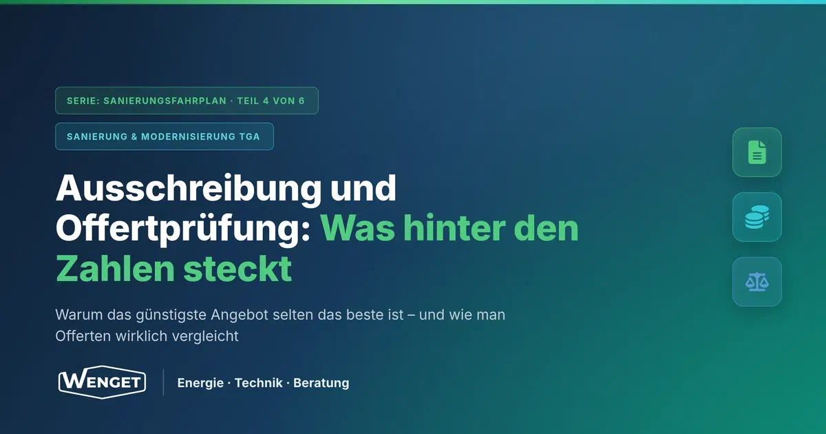Ausschreibung & Offertprüfung: Was hinter den Zahlen steckt